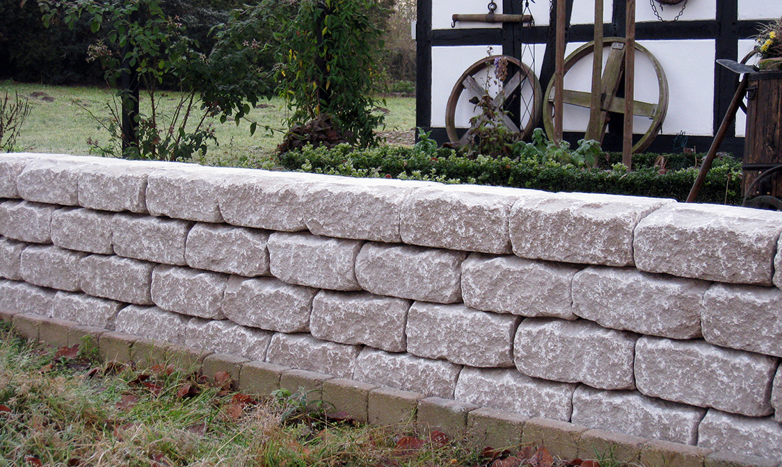 Bruchsteinmauer Cottage - ohne zu vermauern, einfach nur kleben, mit rustikaler unregelmäßiger Scheinfuge!